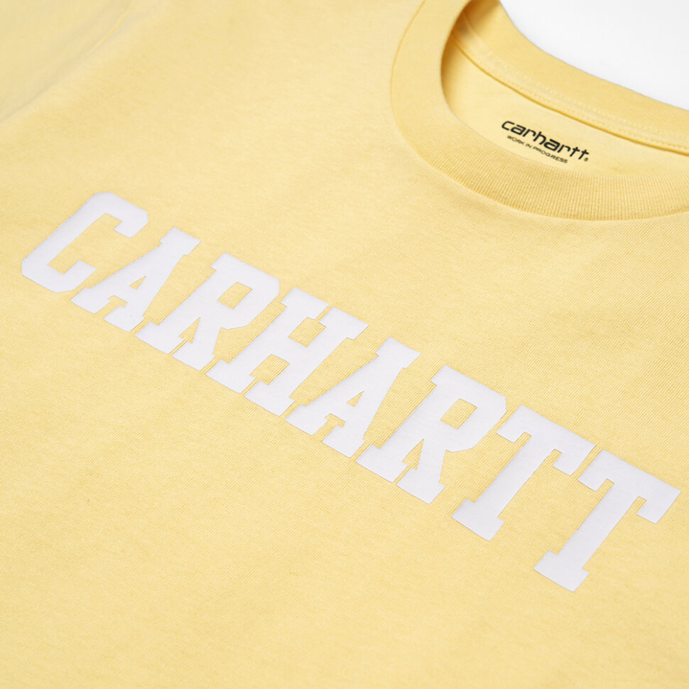 Футболка CARHARTT WIP S/S College T-Shirt Fresco/White 2020 фото 2