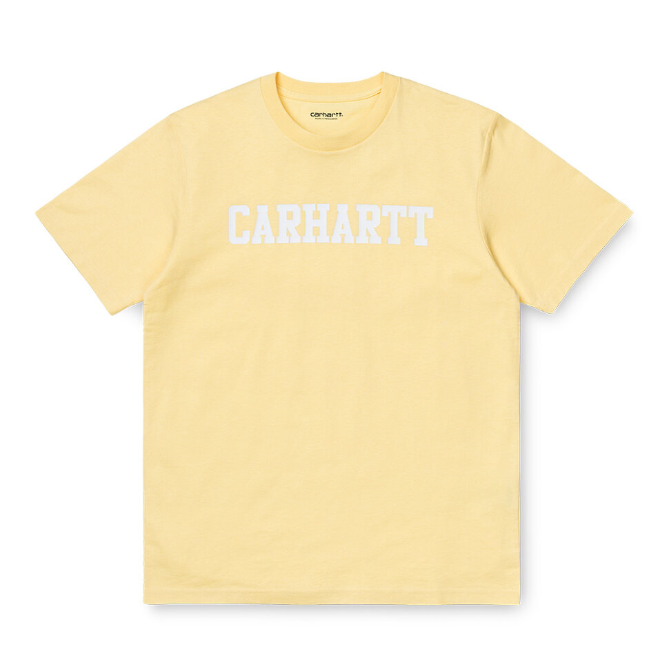 Футболка CARHARTT WIP S/S College T-Shirt Fresco/White 2020
