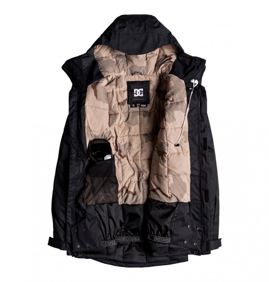 Куртка для сноуборда мужская DC SHOES Harbor Jkt M Black фото 3