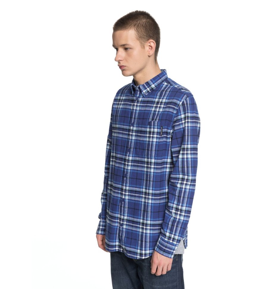 Рубашка мужская DC SHOES South Ferry Ls M Sodalite Blue фото 2