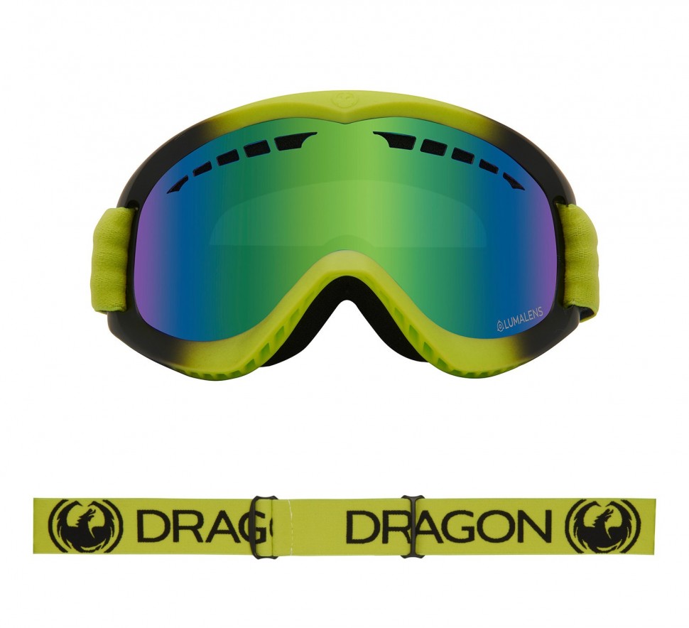 Маска горнолыжная DRAGON Dx Lime/Ll Green Ion фото 2