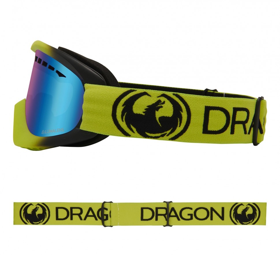 Маска горнолыжная DRAGON Dx Lime/Ll Green Ion фото 3