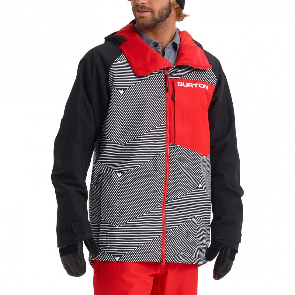 фото Куртка для сноуборда мужская burton m gore-tex radial jacket slm spunot/trublk/fmscar 2020