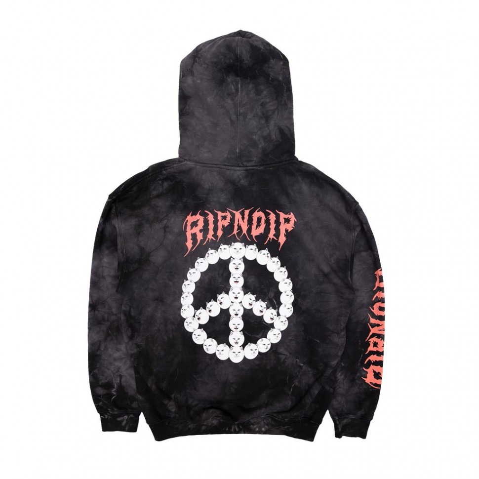 Худи RIPNDIP Expressions Hoodie Black Lightning Wash 2020 фото 2