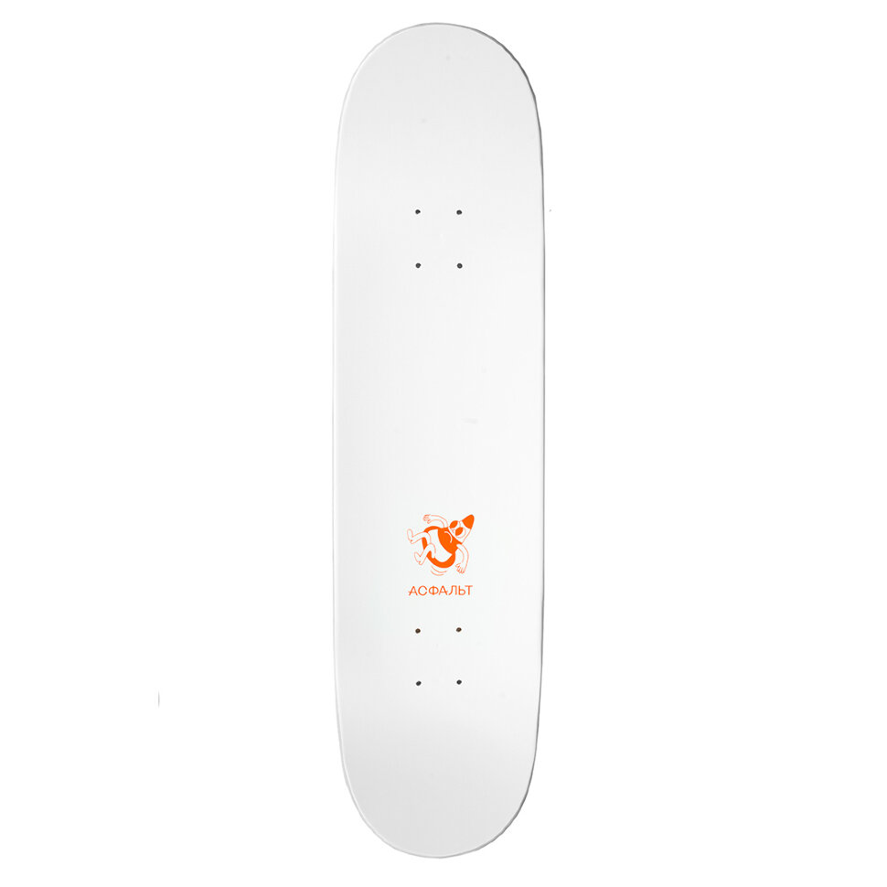 фото Дека для скейтборда асфальт лого оранж 8.25 дюймов