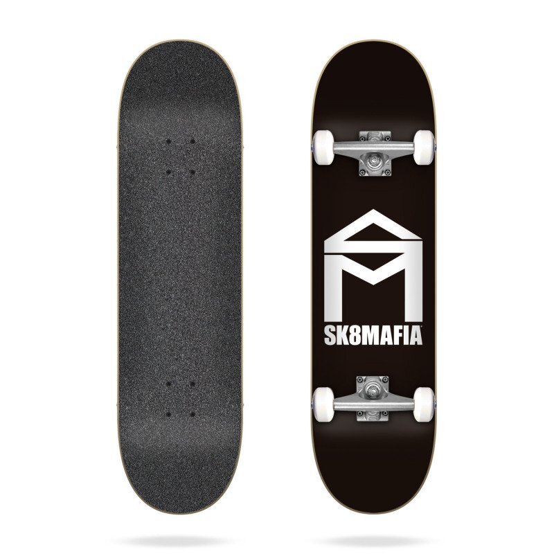 фото Скейтборд комплект sk8mafia house logo complete black 7.75 дюйм 2021