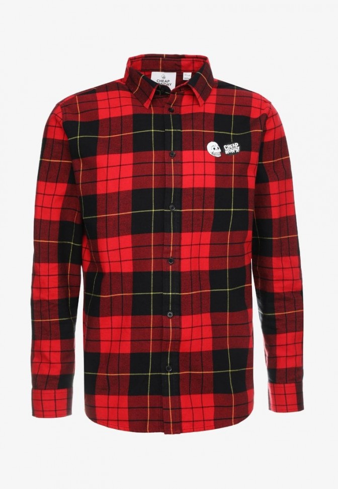 Рубашка CHEAP MONDAY Fit Shirt Red Tartan Scarlet Red фото 2