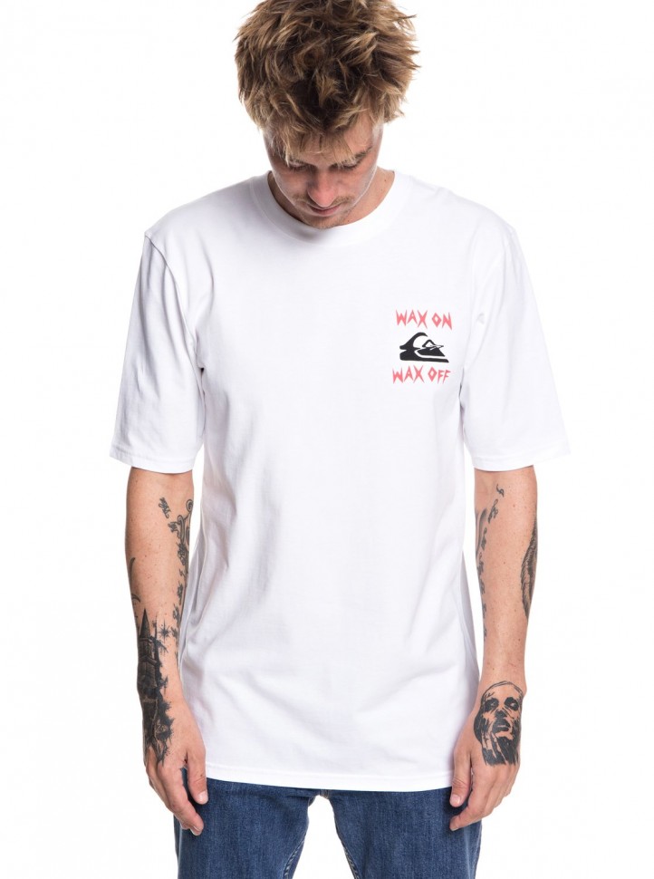 Футболка QUIKSILVER Waxjobss M White
