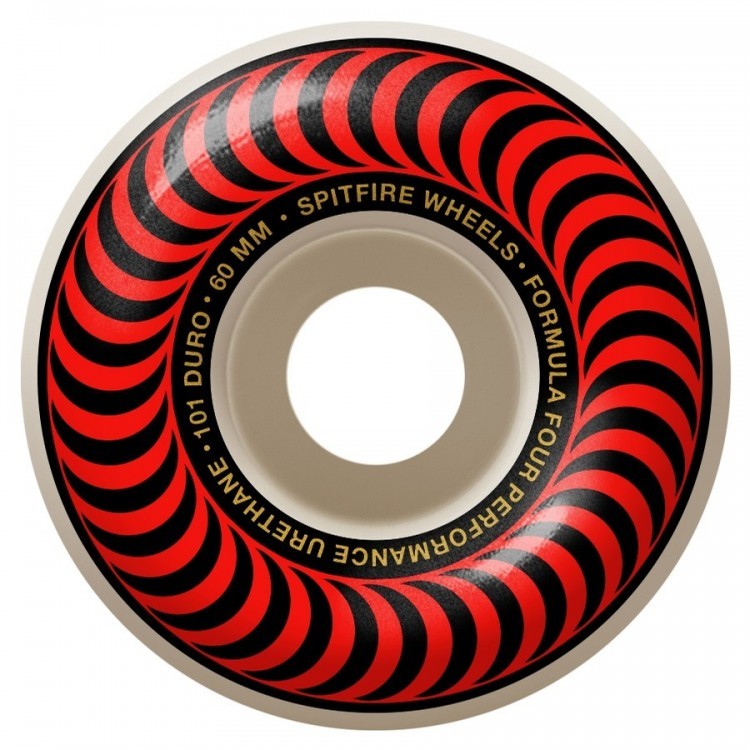 Колеса для скейтборда SPITFIRE F4 Classic Red/Bronze 60mm 101A
