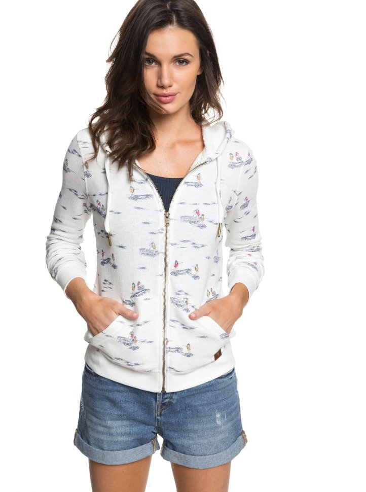 Кардиган женский ROXY Trippinprinted J Marshmallow Boat Trip Small