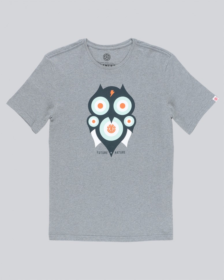 Футболка мужская ELEMENT Hoot Ss Grey Heather фото 4