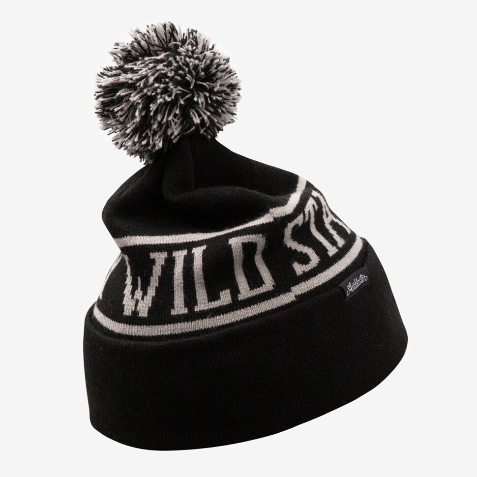 фото Шапка с помпоном airblaster stay wild beanie black 2020