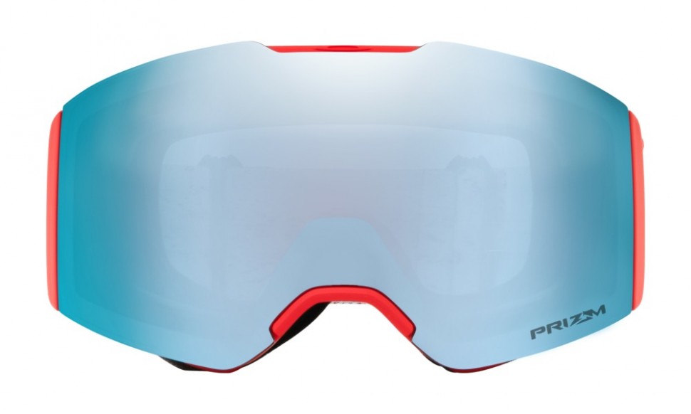 Маска горнолыжная OAKLEY Fall Line Arctic Fracture Red Sea/Prizm Sapphire Iridium фото 2