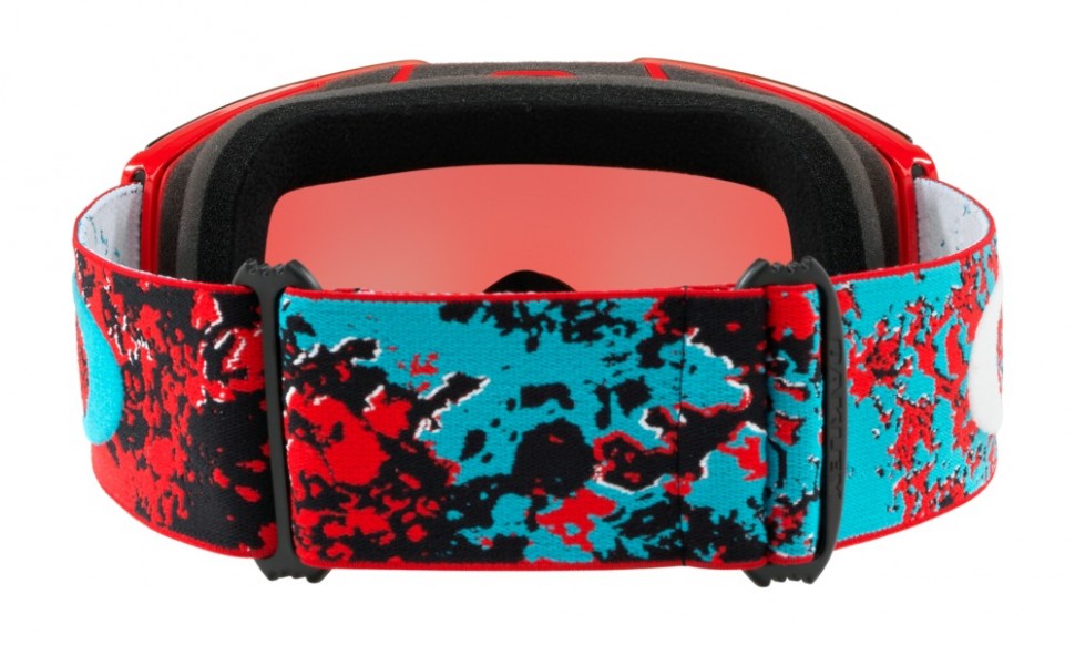 Маска горнолыжная OAKLEY Fall Line Arctic Fracture Red Sea/Prizm Sapphire Iridium фото 3