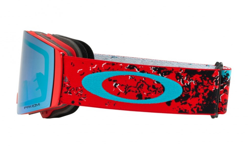 Маска горнолыжная OAKLEY Fall Line Arctic Fracture Red Sea/Prizm Sapphire Iridium фото 4