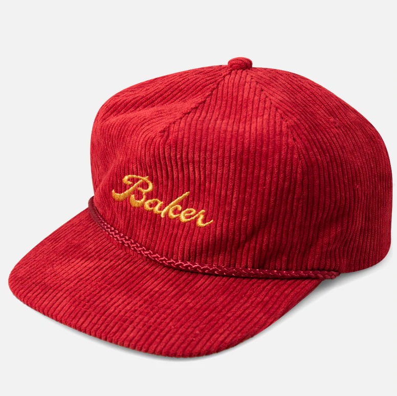 фото Кепка baker golden snapback red cord 2022