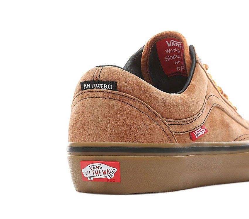 Кеды мужские VANS x Anti-Hero Mn Old Skool Pro Cardiel/Camel фото 4