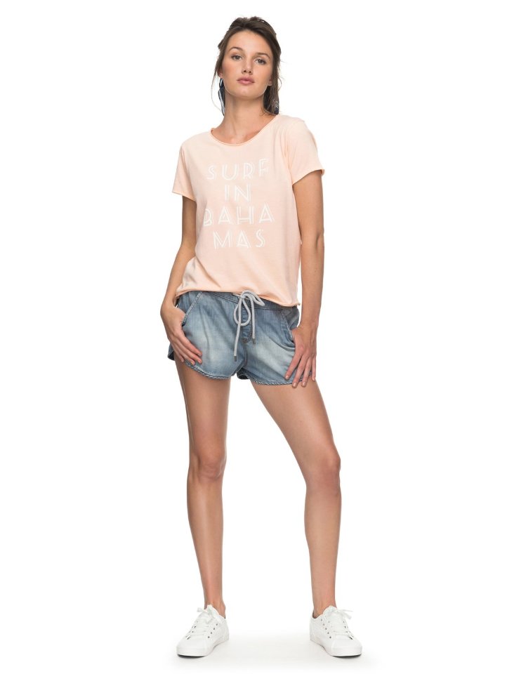 Футболка женская ROXY Pop Surf Tee B J Tropical Peach фото 2