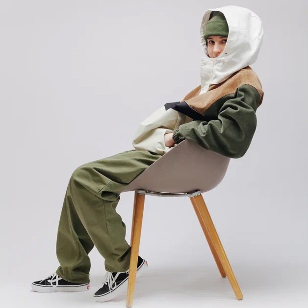 фото Брюки bsrabbit mid90 baggy cotton pants khaki 2023