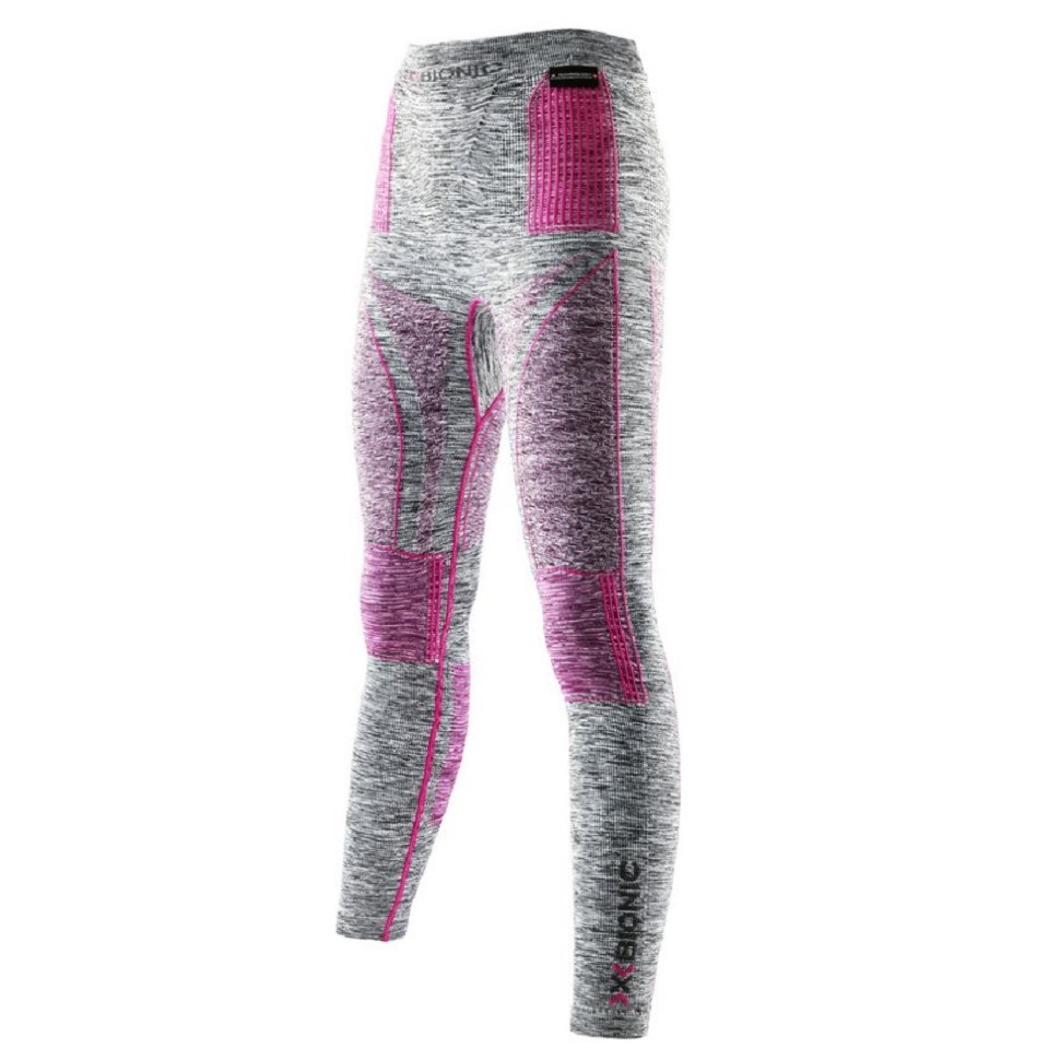 Термоштаны женские X-BIONIC Lady Acc_Evo Melange Uw Pants Long Lake Blue Melange/White