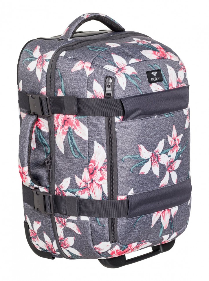 Чемодан ROXY Wheelie 2 J Charcoal Heather Flower Field фото 3
