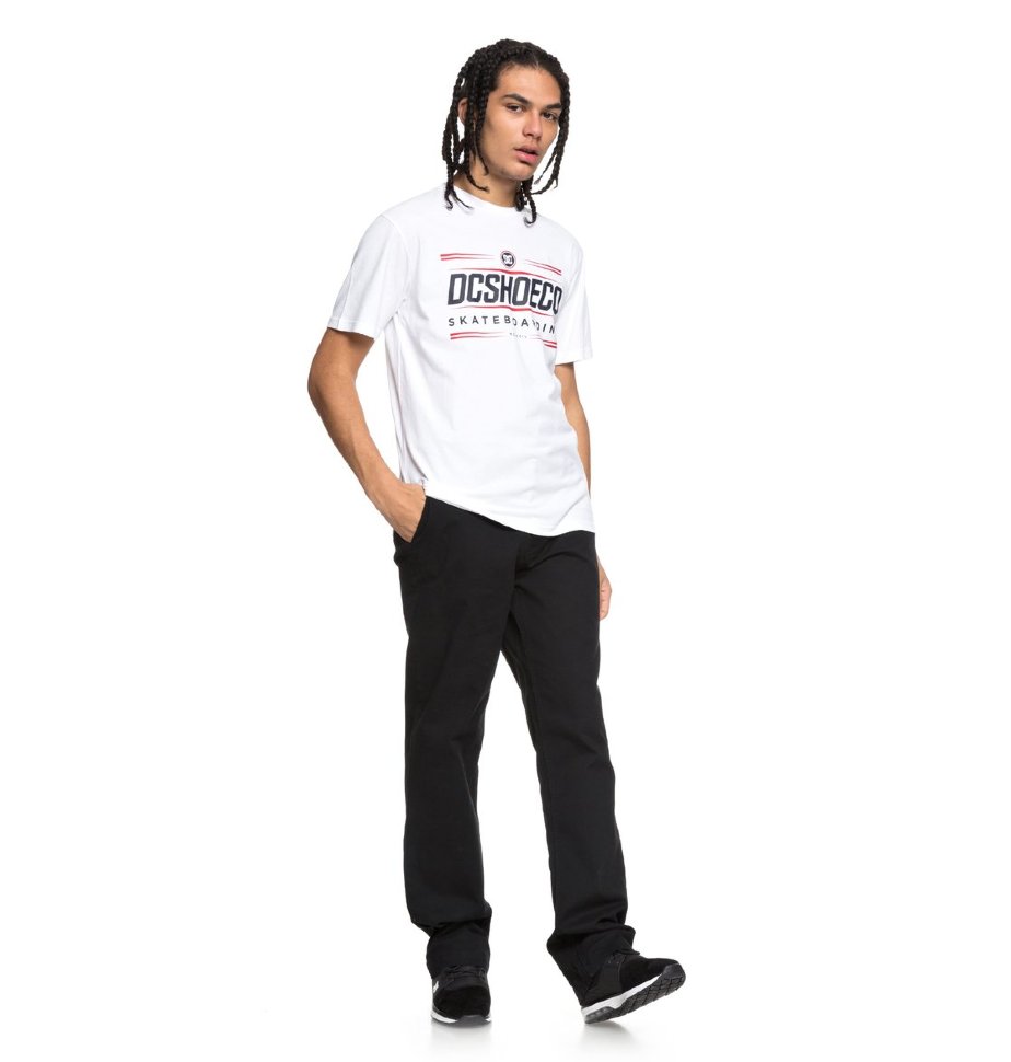 Футболка мужская DC SHOES Four Base Ss M Snow White фото 2