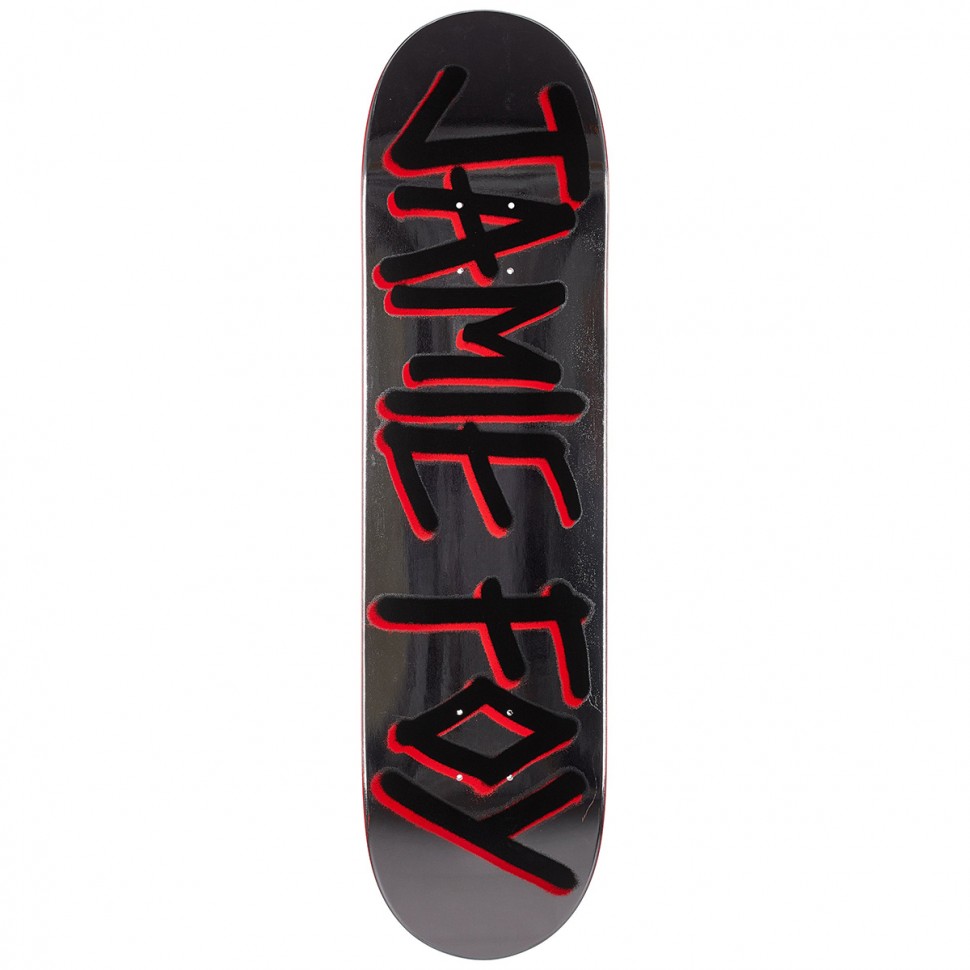 Дека для скейтборда DEATHWISH Jf Gang Name Deck Silver 8 дюйм