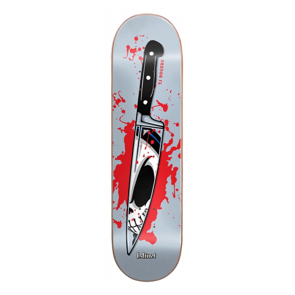 фото Дека для скейтборда blind tj reaper knife grey 8.375 дюйм