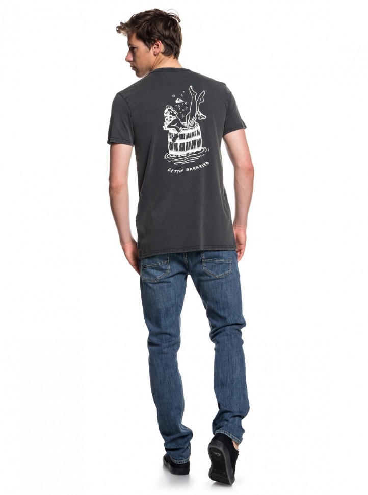 Футболка QUIKSILVER Gettinbarreled M Black фото 2