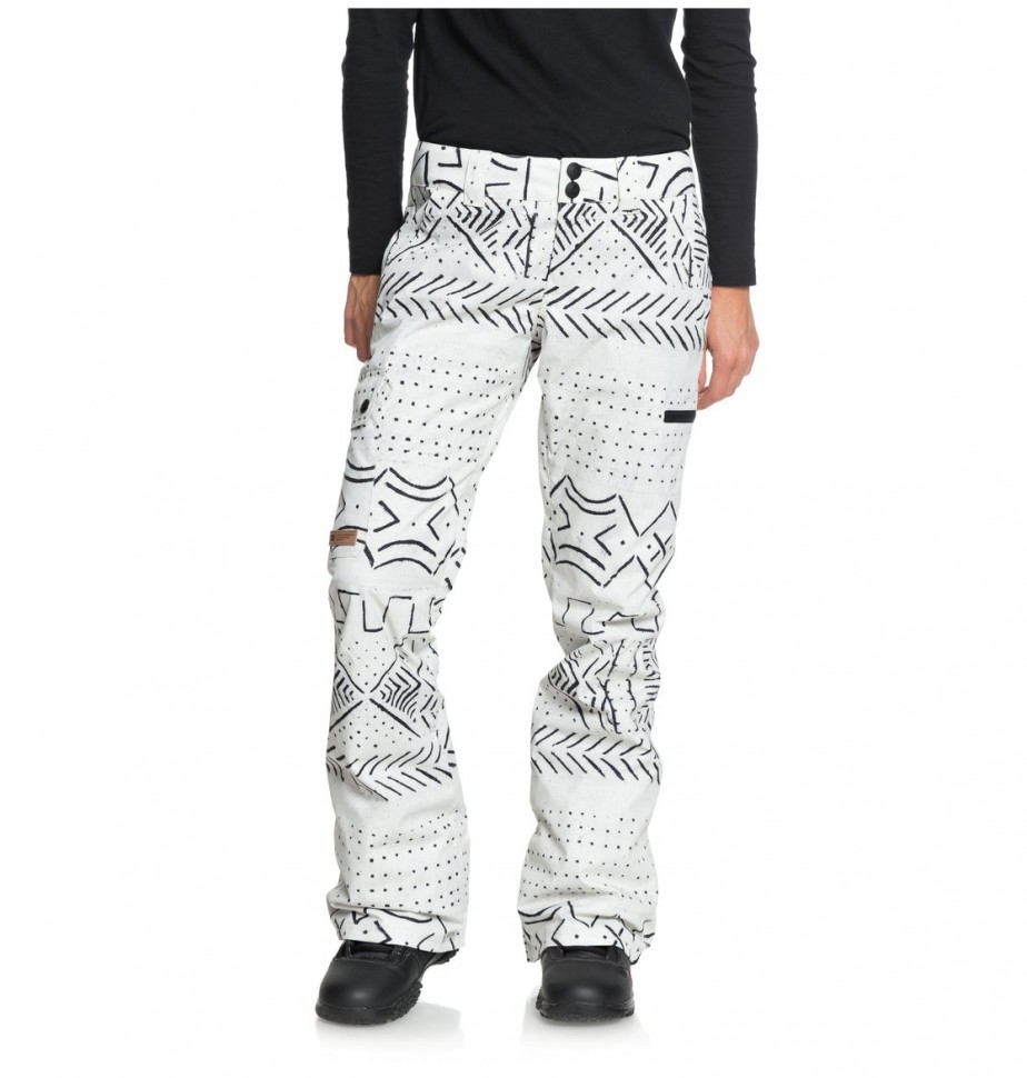 Штаны для сноуборда женские DC SHOES Recruit Pnt J Silver Birch Mud Cloth A