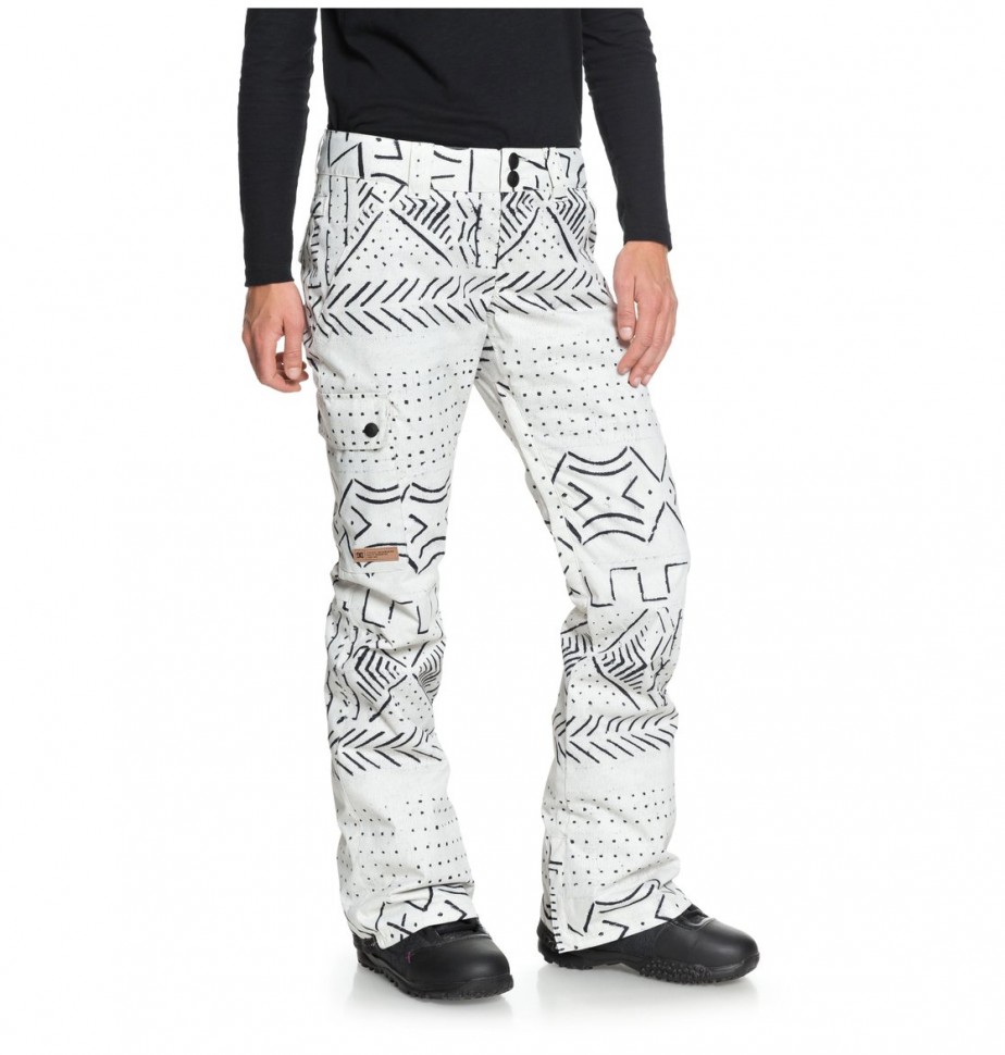 Штаны для сноуборда женские DC SHOES Recruit Pnt J Silver Birch Mud Cloth A фото 2