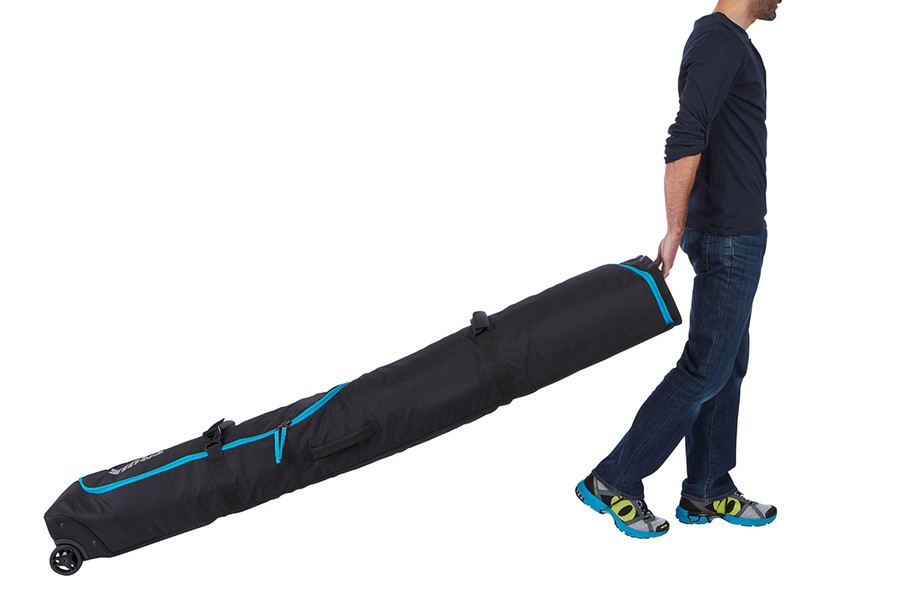 Чехол на колёсиках для 2-х сноубордов THULE Roundtrip Snowboard Roller Black 165 фото 2