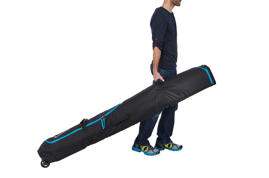 Чехол на колёсиках для 2-х сноубордов THULE Roundtrip Snowboard Roller Black 165 фото 3