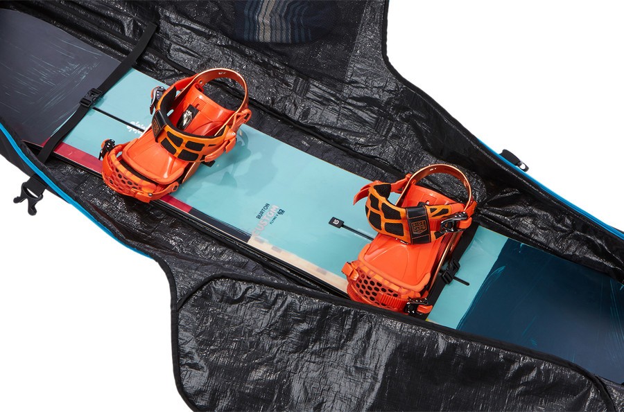 Чехол на колёсиках для 2-х сноубордов THULE Roundtrip Snowboard Roller Black 165 фото 10