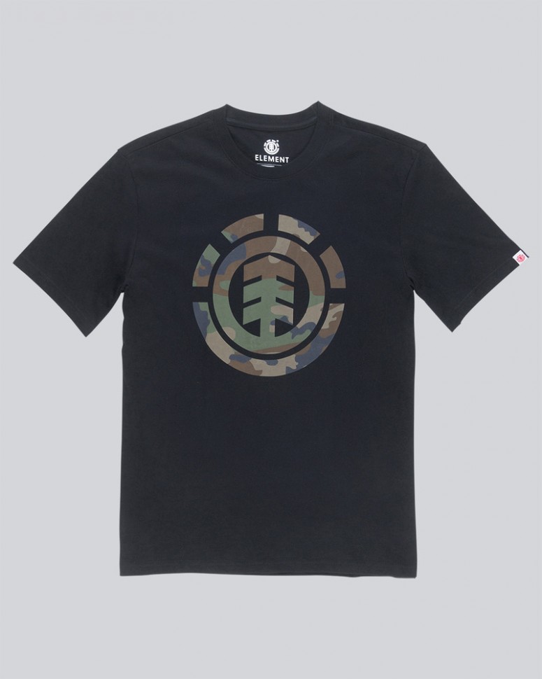 Футболка мужская ELEMENT Foundation Icon Ss Flint Black фото 4