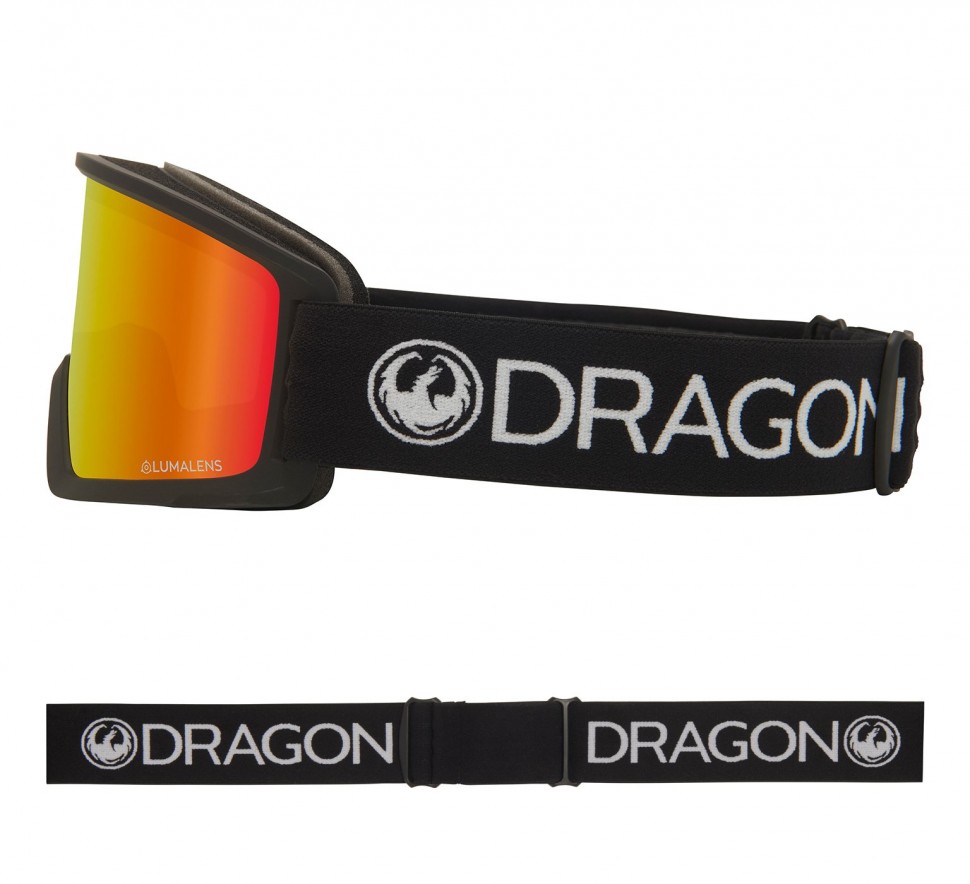 Маска горнолыжная DRAGON Dx3 Otg Black/Ll Red Ion фото 3