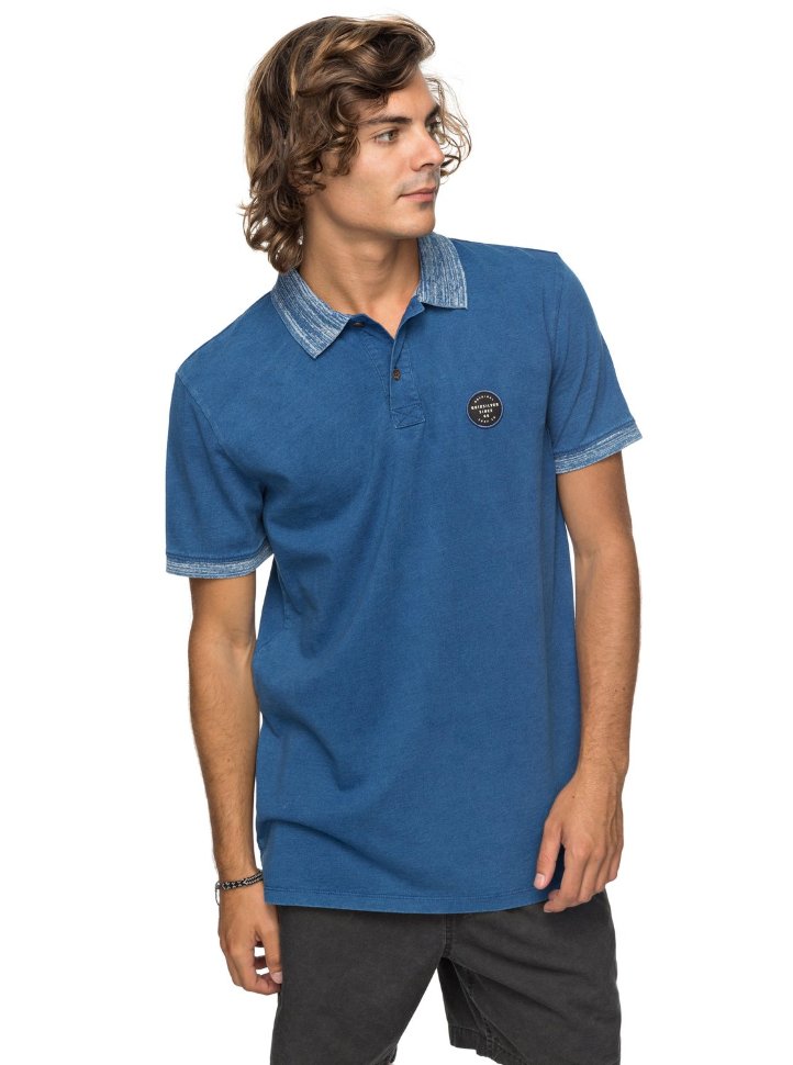 Рубашка-поло мужская QUIKSILVER Polebreak M Blue Used