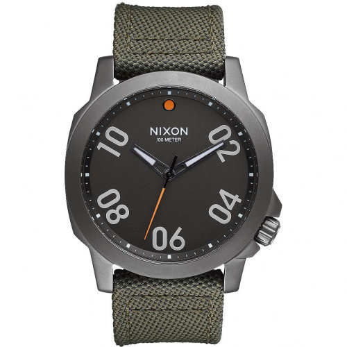 Часы NIXON Ranger 45 Nylon A/S Gunmetal/Surplus