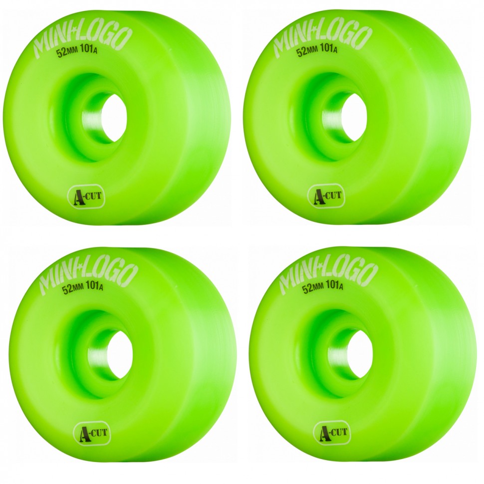 Колеса для cкейтборда MINI LOGO Mini Logo A-Cut Green 52мм 101A 2020