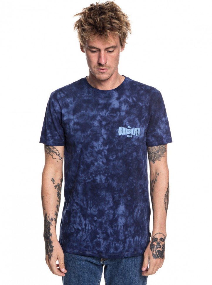 Футболка QUIKSILVER Rockinrailsss M Bijou Blue