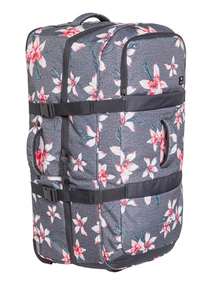 Чемодан ROXY Long Haul 2 J Charcoal Heather Flower Field фото 3
