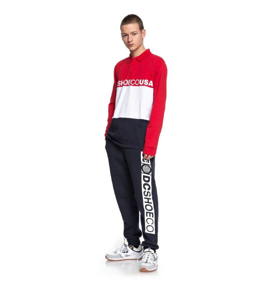 Рубашка-поло мужская DC SHOES Stewardson Polo M Tango Red фото 2