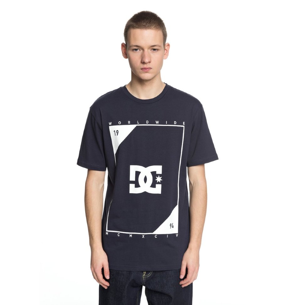 фото Футболка мужская dc shoes middle theory s m dark indigo