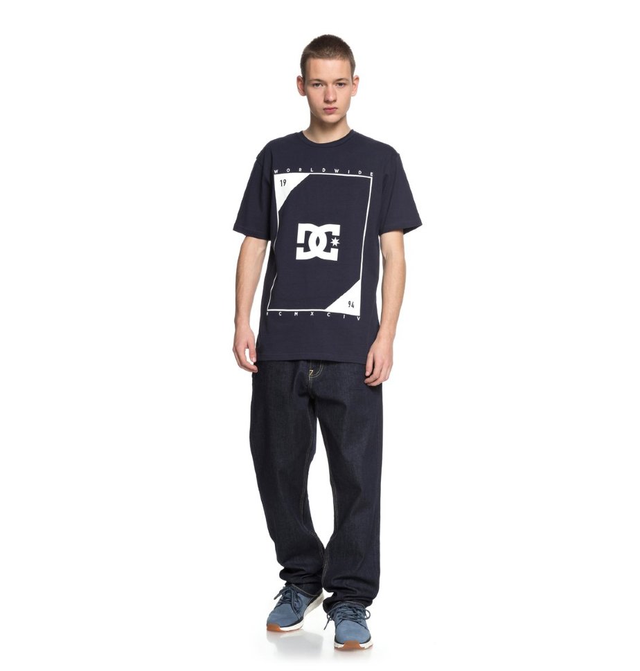 Футболка мужская DC SHOES Middle Theory S M Dark Indigo фото 2