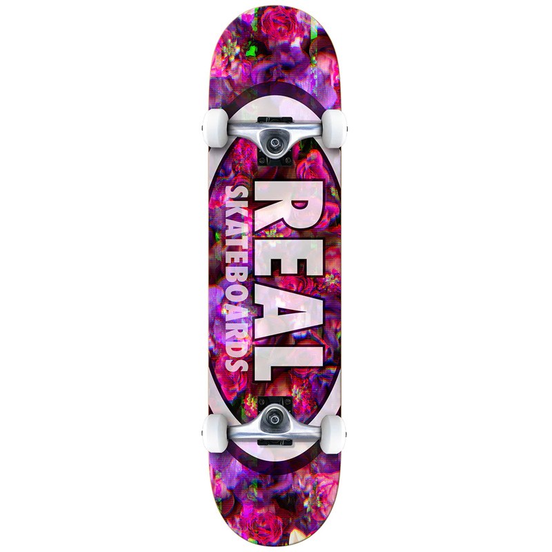 фото Комплект скейтборд real skateboards cmplt oval glitch assorted 7.75дюйм