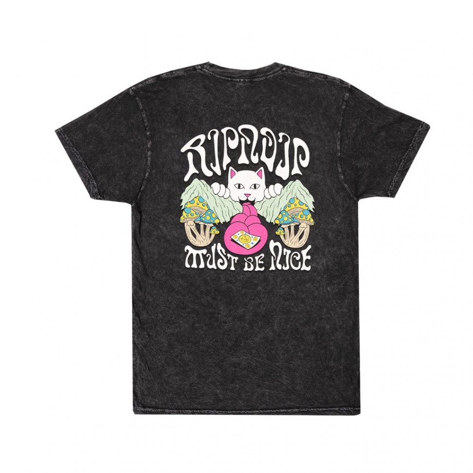 Футболка RIPNDIP One More Tab Tee Grey Mineral Wash 2020 фото 2