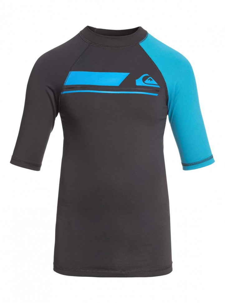 фото Гидрофутболка для мальчиков-подростков quiksilver activessboy b tarmac/ cendre blue