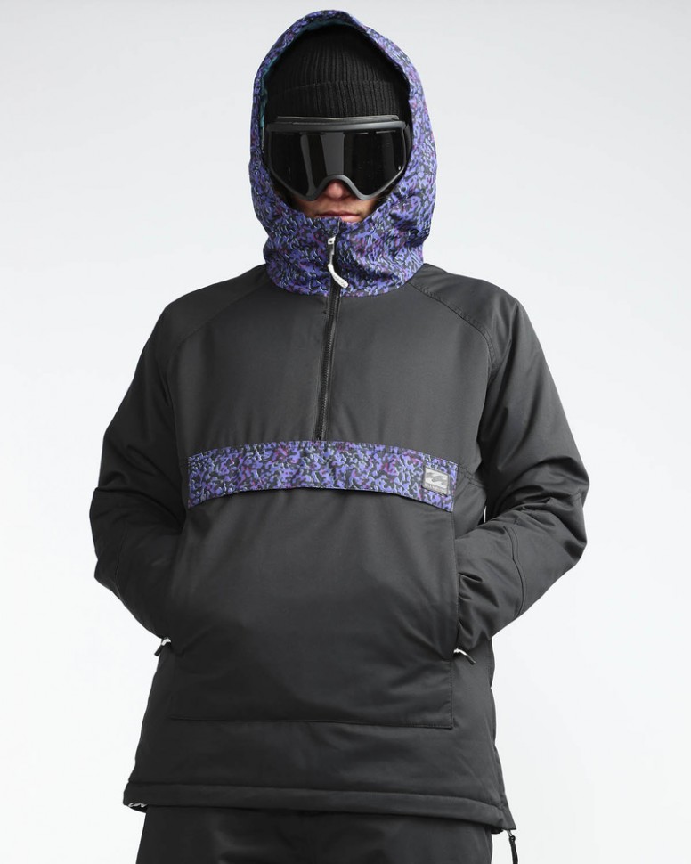 Куртка-анорак для сноуборда мужская BILLABONG Stalefish Anorak Black Caviar фото 2