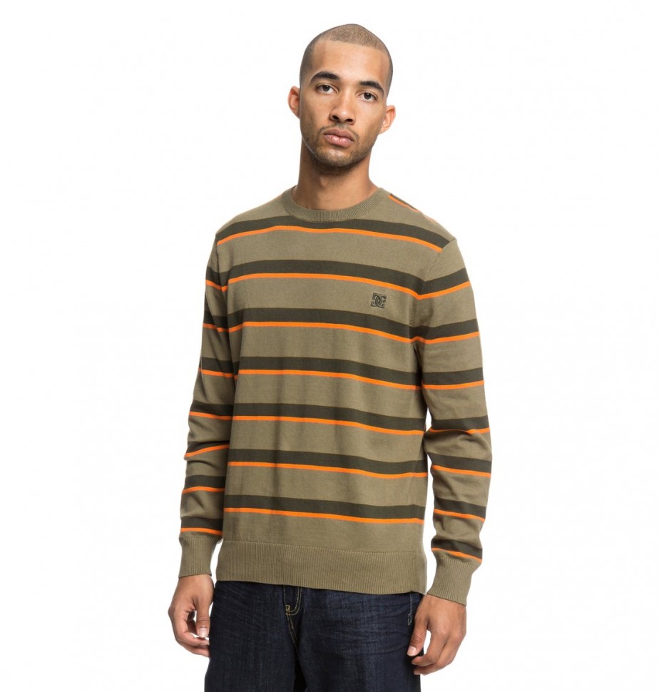 Джемпер DC SHOES Sabotage Stripe M Burnt Olive фото 2