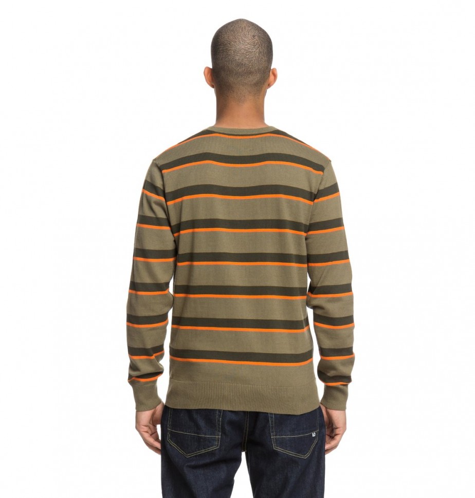 Джемпер DC SHOES Sabotage Stripe M Burnt Olive фото 5